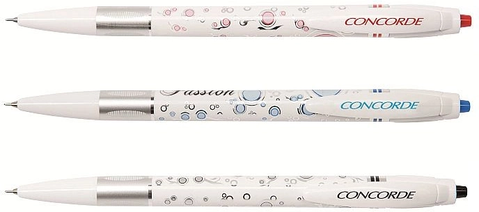 Kuličkové pero Concorde Vášeň s jehlovým hrotem 0,6 mm – modrá náplň