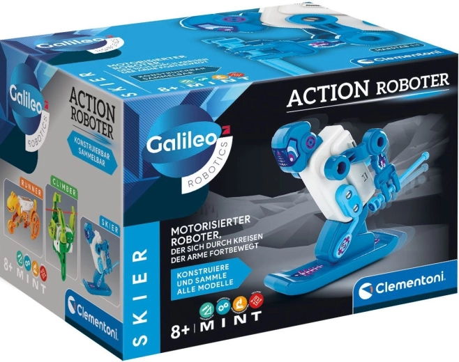 Clementoni Galileo Robotics akční robot lyžař