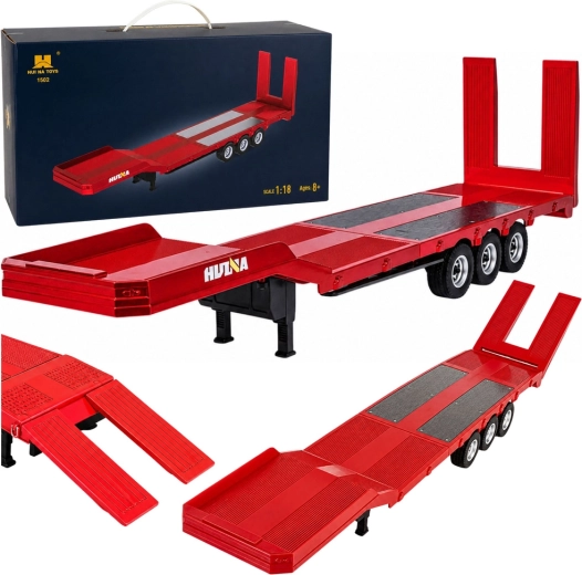 Nízko ložený návěs pro Huina Scania 770S (1:18) červený