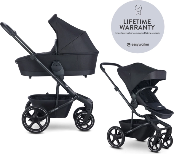 EASYWALKER kombinovaný kočárek Harvey⁵ 2v1 LITE RWS – Černá midnight black