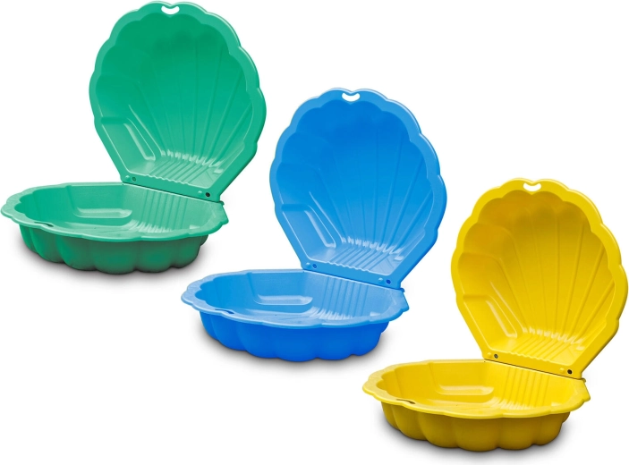 Dvoudílná mušle: písek i voda v jednom