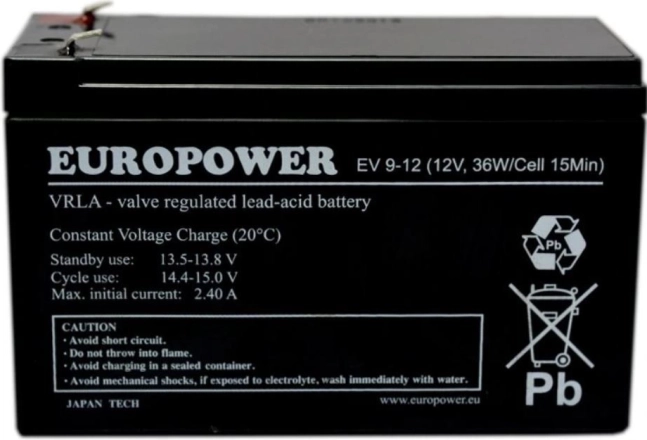 Akumulátor AGM EV 12V 9Ah