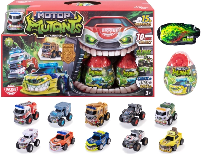 Překvapení vajíčko s vozidlem MONSTER Motor Mutants Dickie - 1 kus