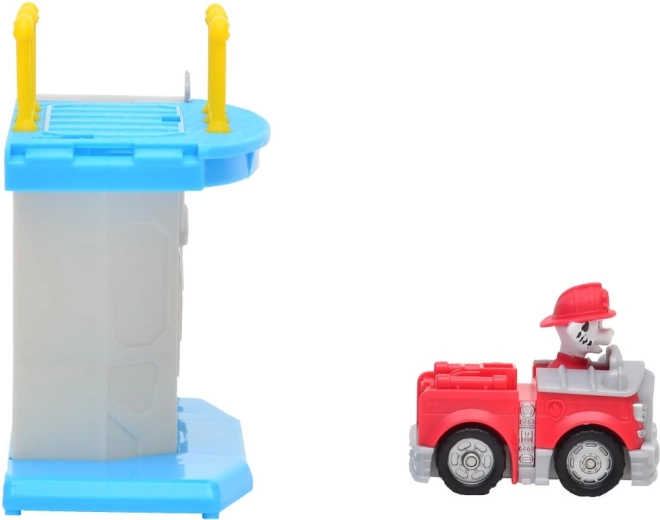 Marshallův hasičský vůz připraven k zásahu