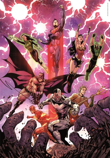 Puzzle 1000 dílků Compact DC Comics Liga spravedlivých (Justice League)
