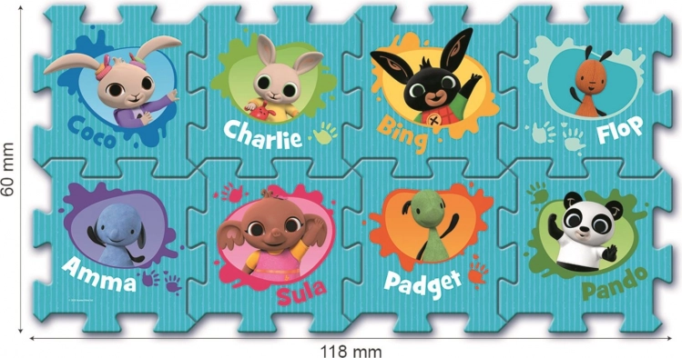 Pěnové puzzle TREFL Bing – měkká hrací podložka