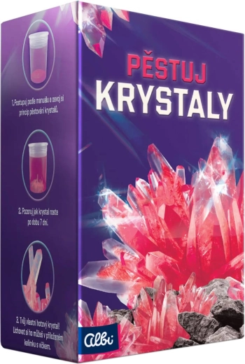 Albi pěstuj krystaly červené
