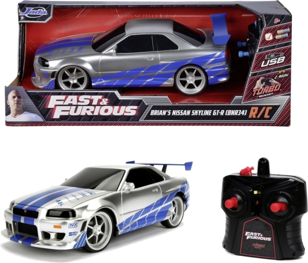 Jada RC Nissan Skyline GT-R z filmu Rychle a zběsile v měřítku 1:16