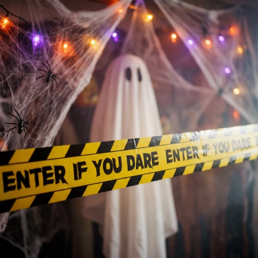 Halloweenová výstražná dekorační páska 3 × 6 m