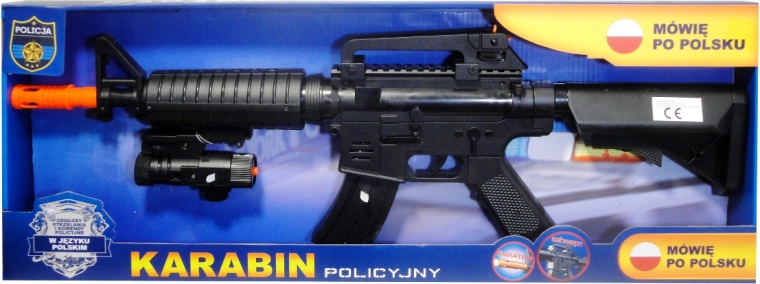 Policejní puška s polským hlasovým modulem