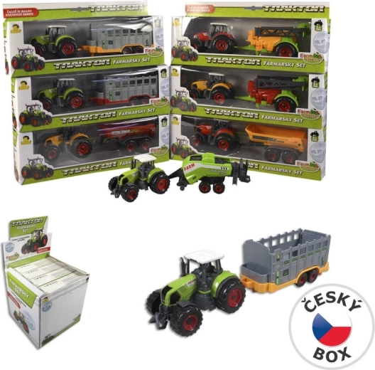 Traktor s přívěsem 27 cm