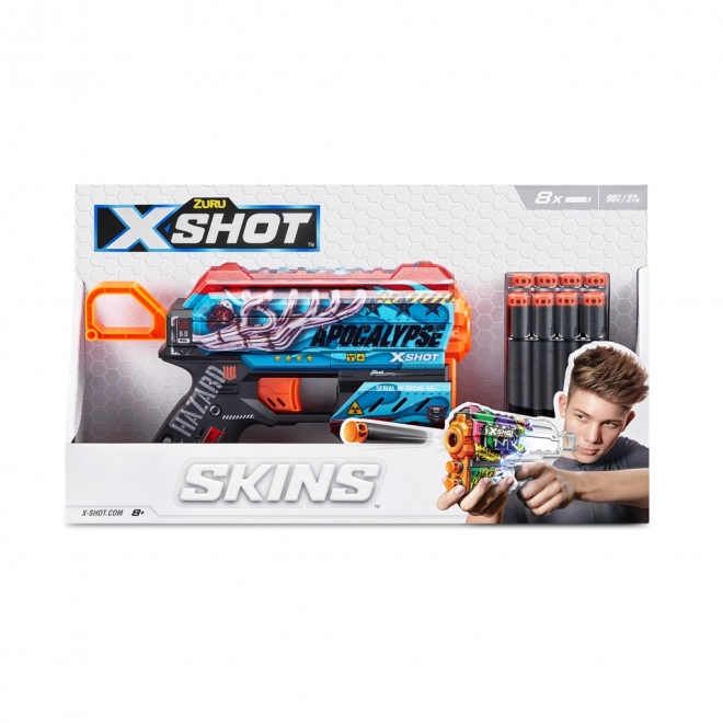 X-Shot Skins Menace pěnový blaster se 8 šipkami, dostřel 27 m