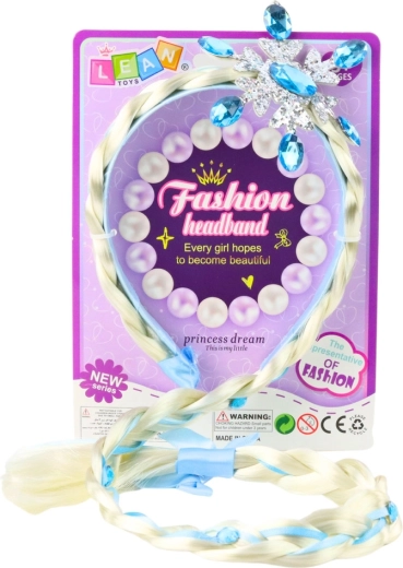 Dlouhý cop s modrou stužkou