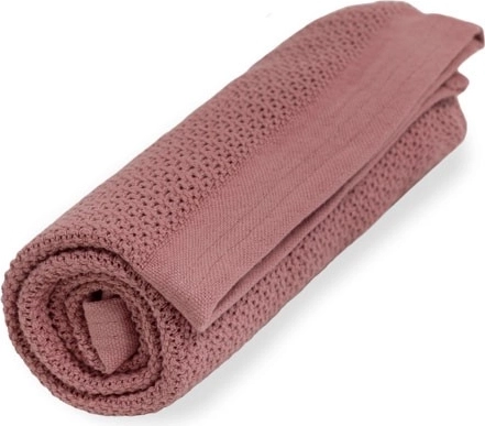 Vinter & Bloom organická deka Soft Grid evening rose