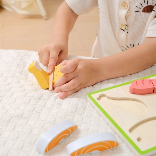 Bezpečné dřevěné provedení pro malé kuchaře