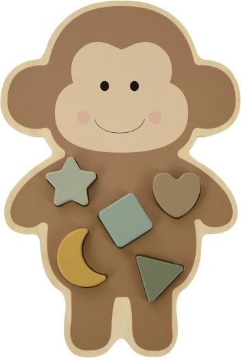 Jabadabado dřevěné vkládací puzzle opička