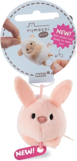 Plyšový přívěsek NICI MyMochi králíček Pibu 5 cm s elastickou smyčkou