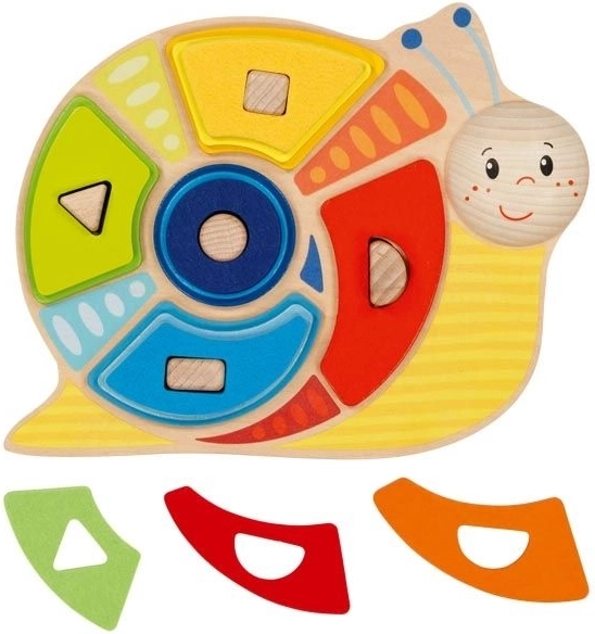 Montessori barevný třídicí šnek