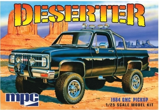Plastikový model auta 1984 GMC Pickup "Deserter" černý MPC
