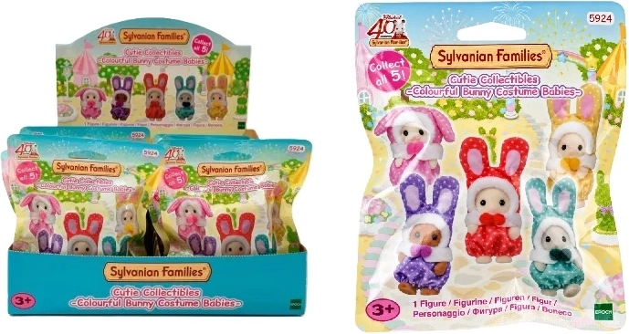 Sylvanian Families sáček králíčci v barevných kostýmech - 1 kus
