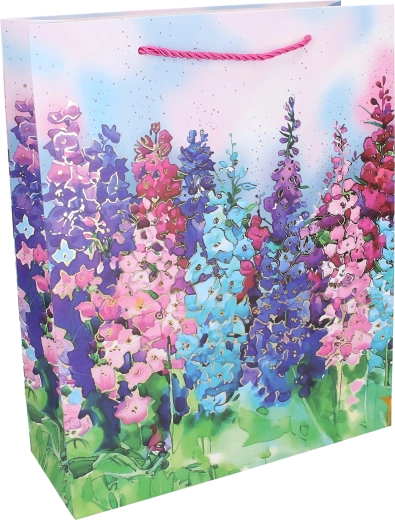 Lesklý květinový design, který zaujme