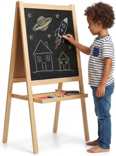 Classic World EDU dřevěná vzdělávací křídová tabule