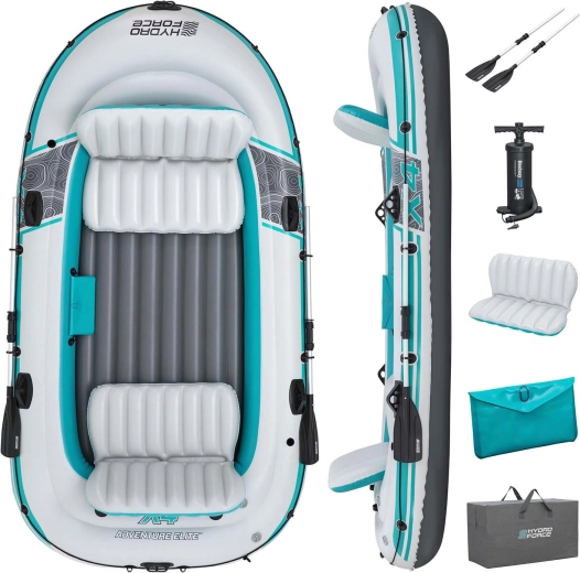 Ponton BESTWAY Hydro-Force Adventure X4 pro 4 osoby se sadou vesel a pumpou