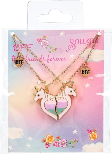 Souza! Dárková sada BFF Unicorn náhrdelníky s jednorožcem - 2 ks