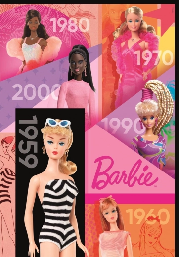 Puzzle 1000 dílků v kompaktním balení BARBIE