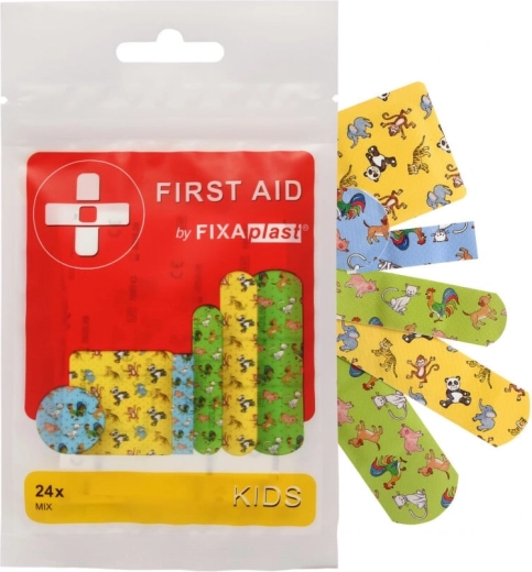 Fixaplast first aid kids dětské náplasti 24 ks