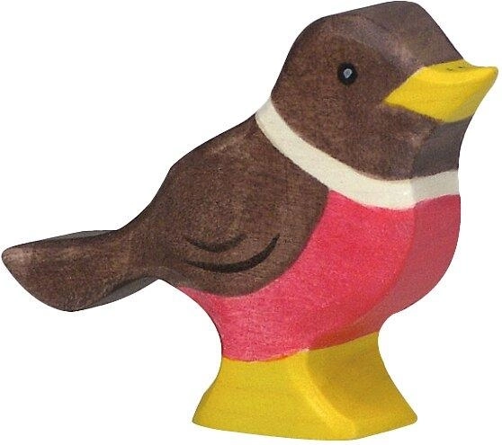 Holztiger dřevěná figurka červenka (robin) - 1 kus