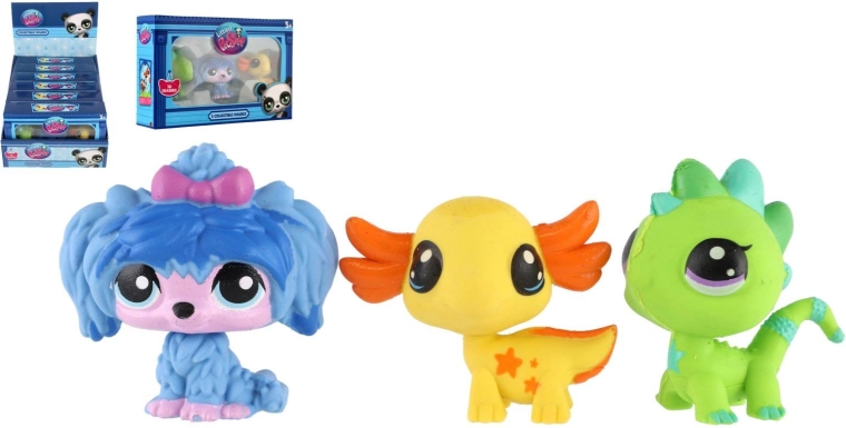 Littlest Pet Shop mazací gumy ve tvaru zvířátek - 3 ks