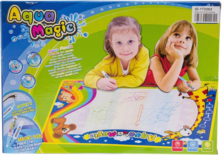 Magická vodní podložka na malování vodou 75 × 50 cm se 2 fixy