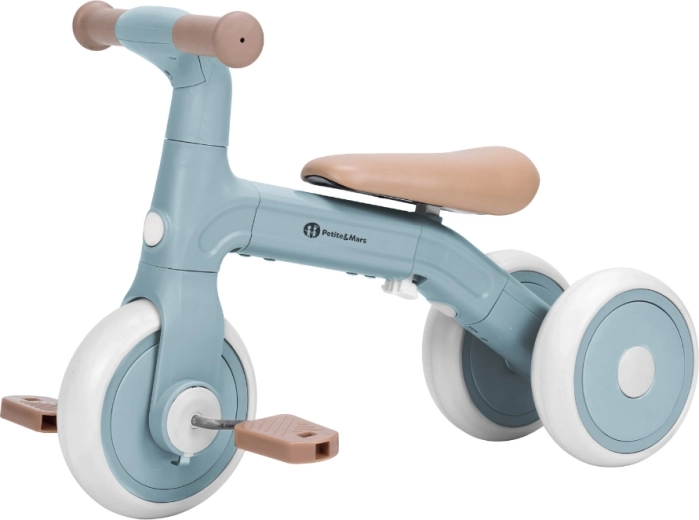 3v1: tříkolka, odrážedlo a první kolo s pedály