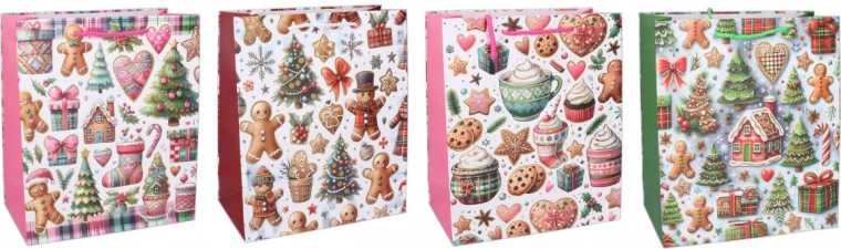 Dárková taška Vánoce S 18 × 23 × 10 cm