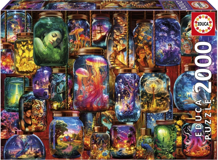 Educa puzzle Sny ve sklenici 2000 dílků