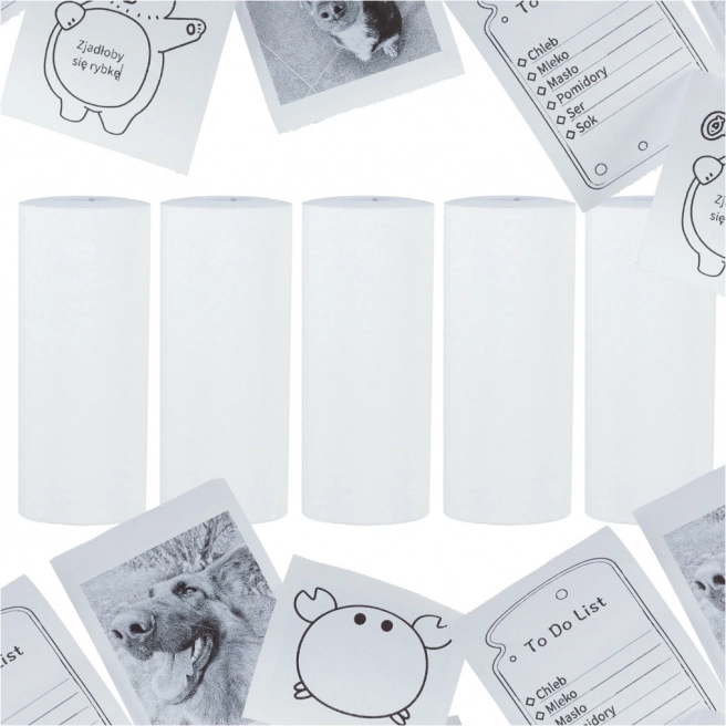 Termální papír pro mini tiskárnu 5,7 cm x 4,5 m - 5 ks
