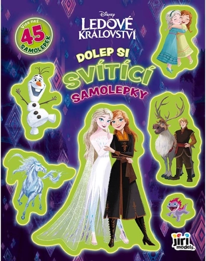 Svítící samolepková knížka Ledové království
