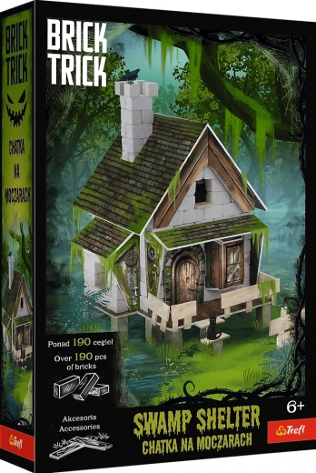 Stavebnice TREFL BRICK TRICK chata v bažině, 190 dílků