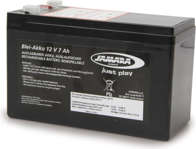 JAMARA olověná baterie 12 V 7 Ah pro elektrické vozítko - 1 kus