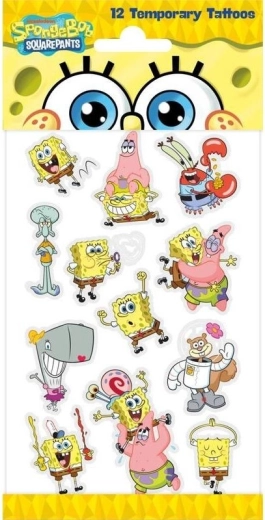 Dočasné tetování SPONGEBOB pro děti