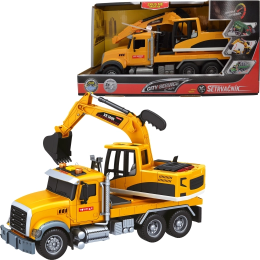 Dálkově ovládaný bagr 1:14 CITY SERVICE CAR se světly a zvuky