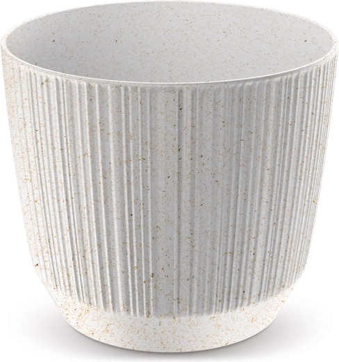 Květináč Ryfo Eco Wood 10,7 cm bílý
