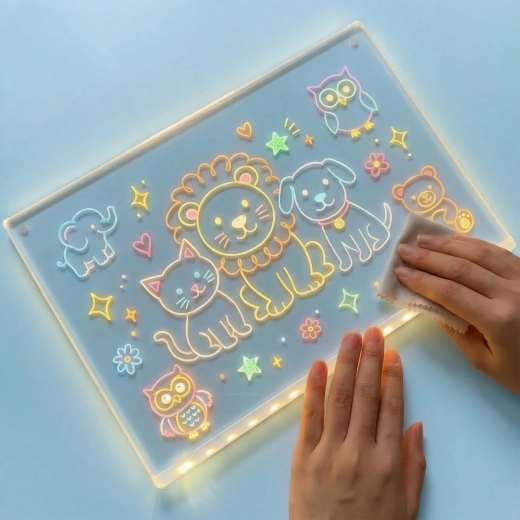 Neonový efekt díky jasnému LED podsvícení