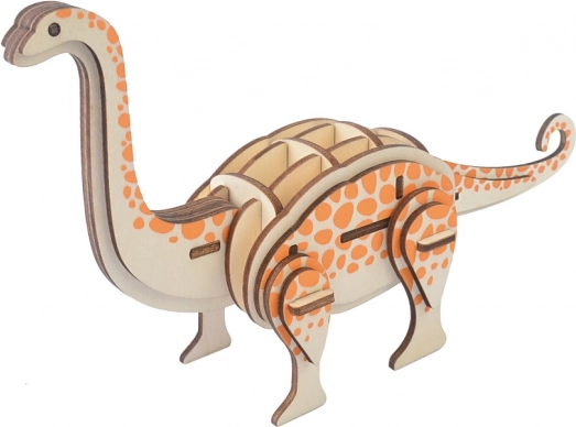 Woodcraft dřevěné 3D puzzle brontosaurus