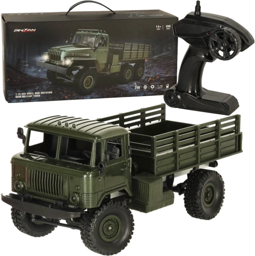 Dálkově ovládaný vojenský nákladní vůz Off-Road 4WD 1:16 RTR