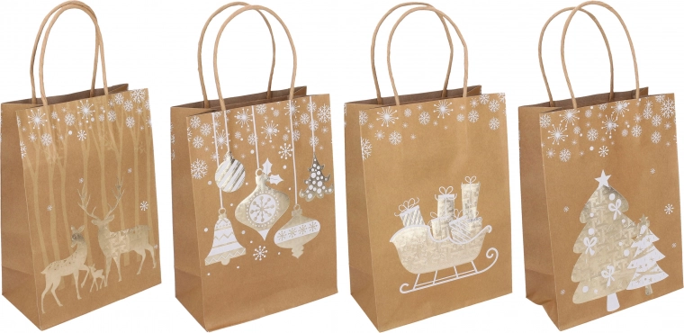 Dárková taška Vánoce L 25 × 33 × 12 cm