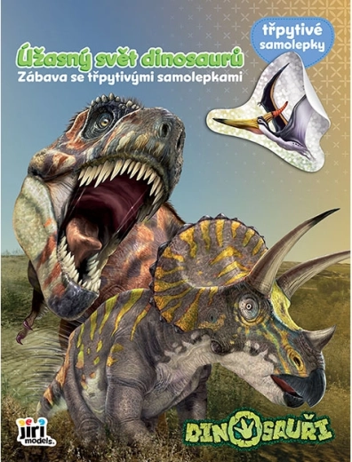 Samolepková knížka třpytivé samolepky dinosauři