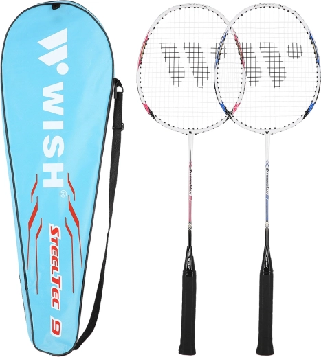 Sada badmintonových raket WISH Steeltec 9