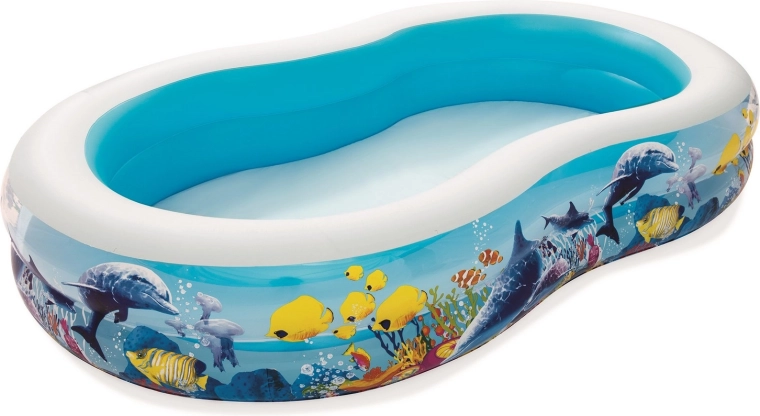 Nafukovací bazén s motivem rybiček 262 × 157 × 46 cm BESTWAY